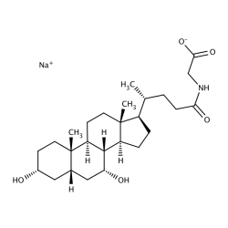 Kwas glikochenodeoksycholowy sól sodowa [16564-43-5]
